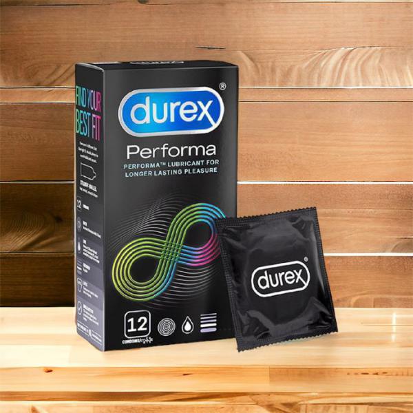 Bao cao su Durex Performa  - Hộp 12 cái - Kéo Dài Thời Gian Quan Hệ .