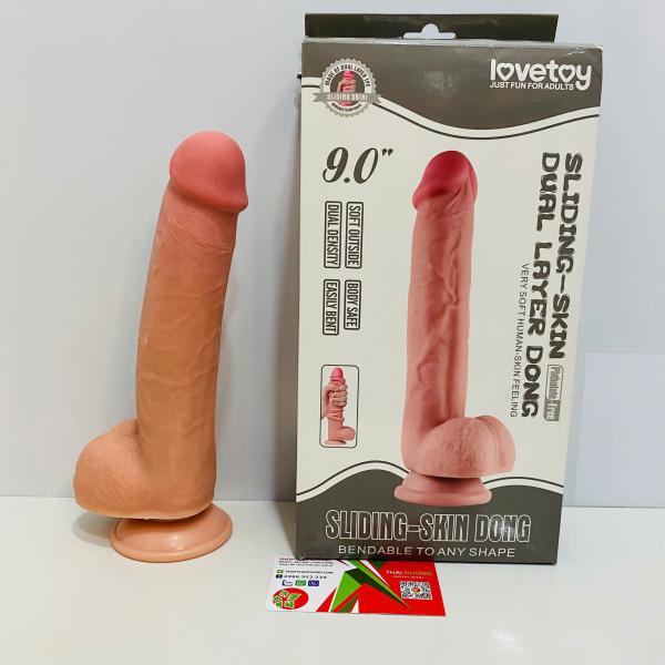 Dương Vật Giả Cao Cấp Lovetoy 9.0 – Siêu Mềm, Hít Tường Chắc Chắn, Sextoy Nữ Cực Sướng