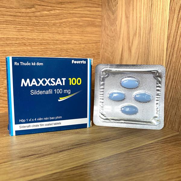 Maxxsat 100 Sildenafil - Tăng Cường Sinh Lý Nam, Kéo Dài Thời Gian