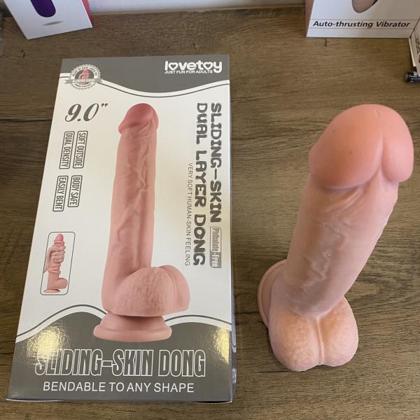 Nơi Bán Dương Vật Giả Hít Tường Siêu Mềm Lovetoy Siliding Skin Dong 9.0 - Sextoy Nữ Cao Cấp