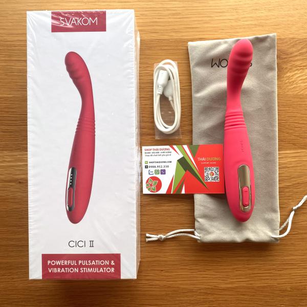 Que rung Thụt Svakom 5 chế Độ Rung Thụt Cực Mạnh - Sextoy Cao Cấp HCM