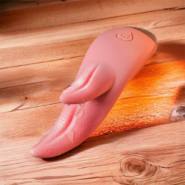 Sextoy Lưỡi Rung Kép Giống Thật Chất liệu Siêu Mềm - Sextoy Cao Cấp