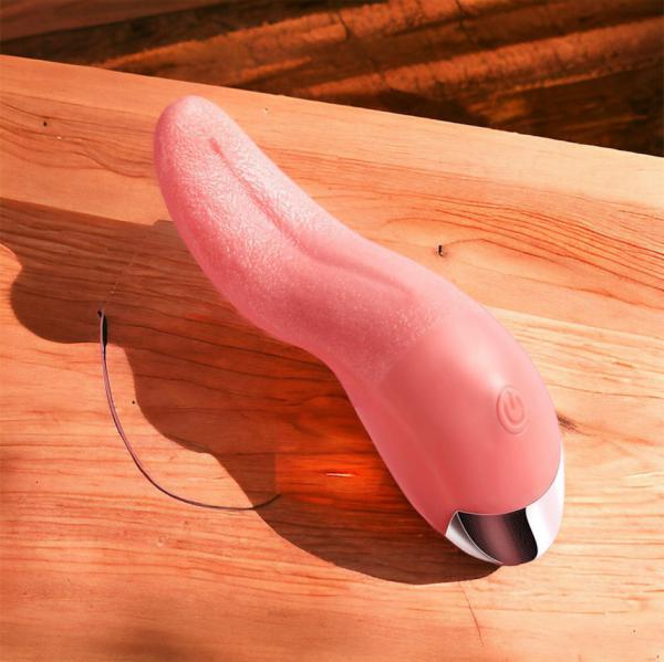 Sextoy Lưỡi Rung Kích thích Nữ Giống Thật 10 Chế Độ Rung Làm Bằng Silicon Siêu Mềm