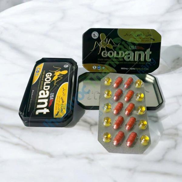Thuốc Cường Dương Kiến Vàng Đen – Gold Ant USA Chính Hãng, Tăng Thời Gian Yêu Cho Nam Giới