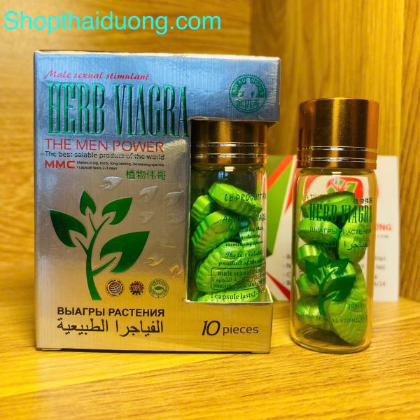 Viên Uống Cường Dương HERB VIAGRA  Xanh Kéo Dài Tời Gian Quan Hệ Cho Nam