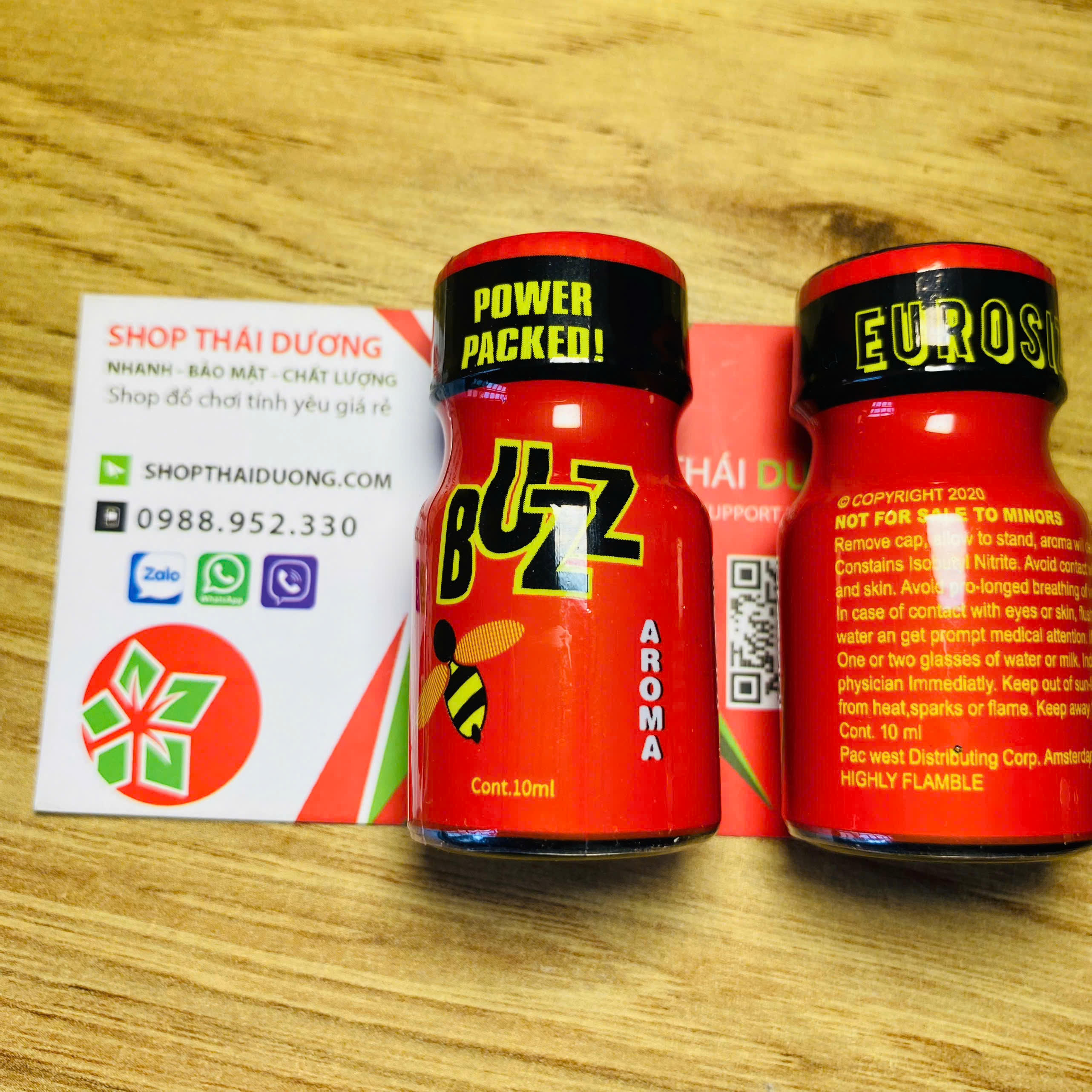 Popper Buzz 10ml Chính Hãng USA - Tăng Kích Thích Cực Mạnh Cho Top và Bot