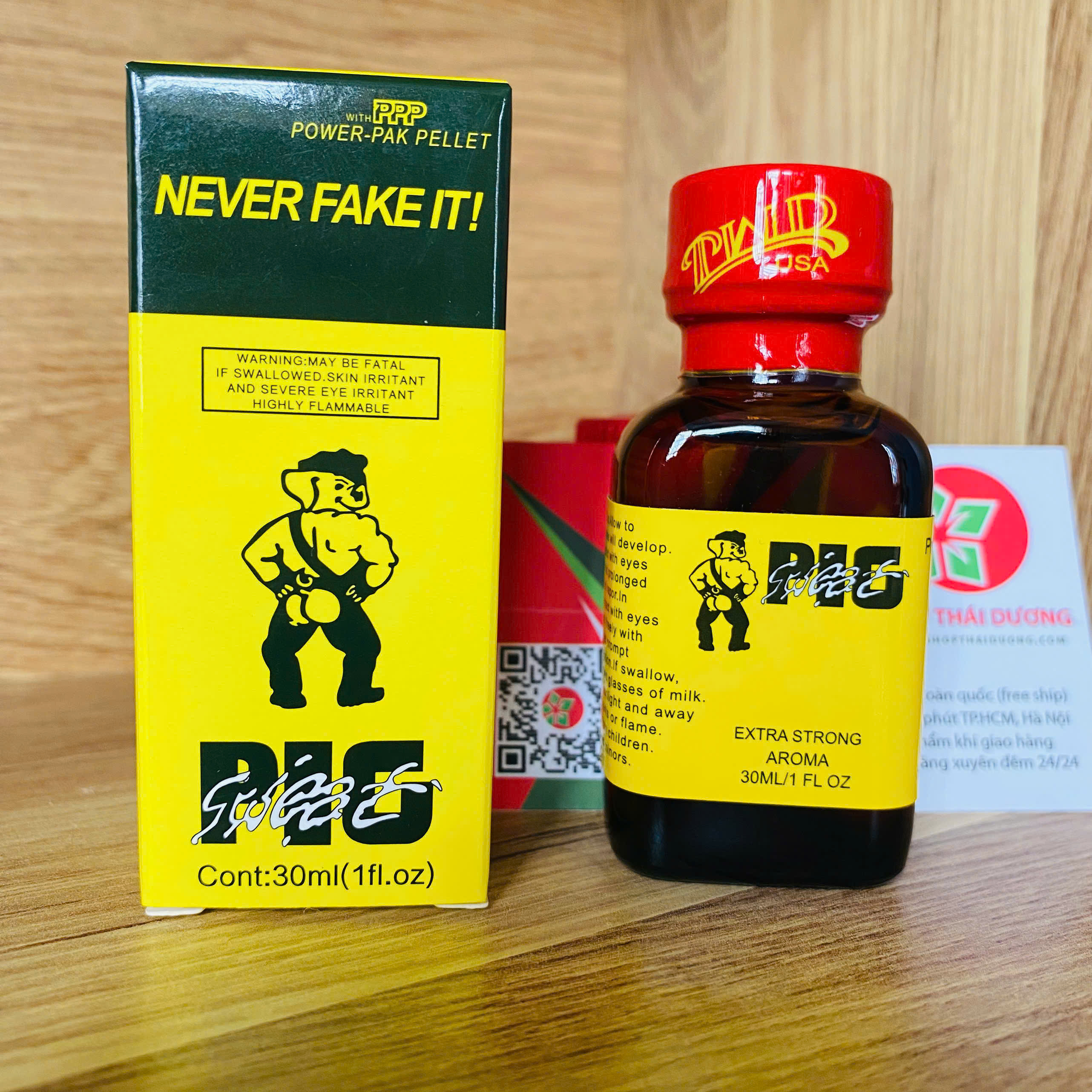 Chai Hít Popper Pig Sweat 30ml - Kích Thích Mạnh, Cực Phê Khi Sử Dụng, Giá Sỉ Toàn Quốc