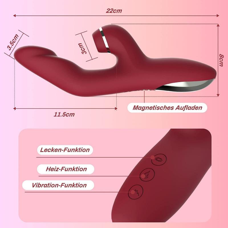  Địa chỉ bán Sextoy Dương Vật Giả Hình Ngón Tay - Kết Hợp Nhánh Phụ Liếm Hút & Toả Nhiệt - Shop Sextoy chính hãng