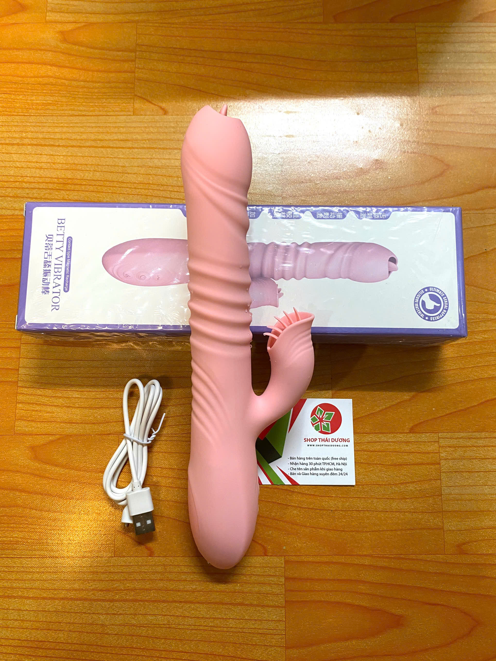  Bảng giá Dương Vật Giả Rung Ngoái BETTY Vibrator - Kết Hợp Lưỡi Liếm 2 Đầu Và Toả Nhiệt chính hãng